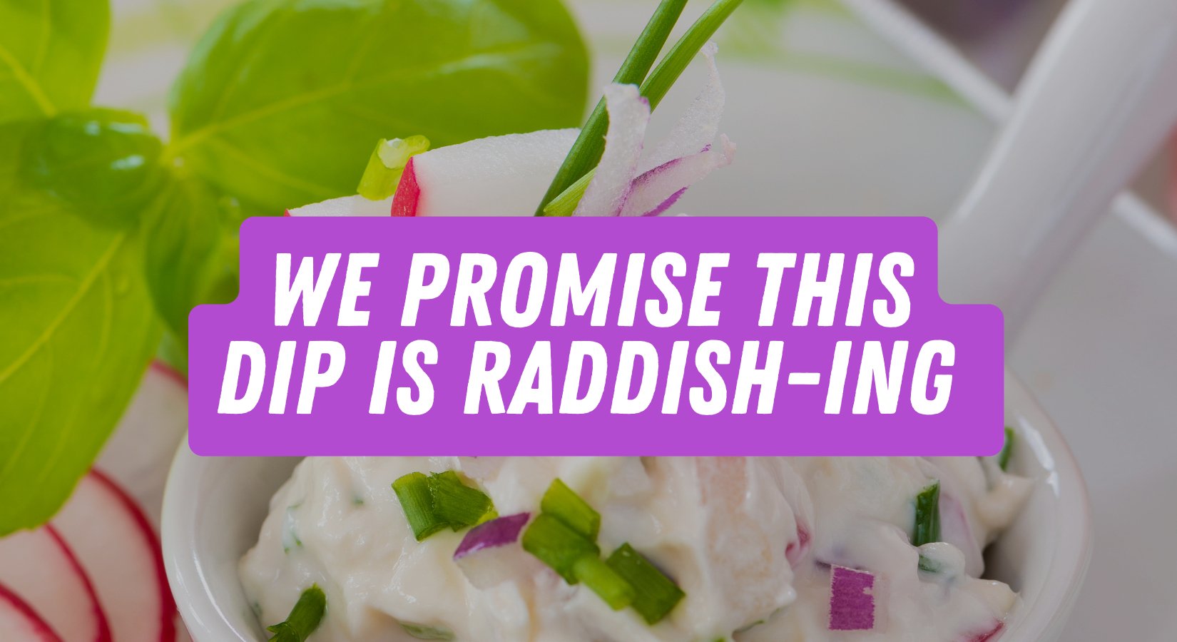 We Promise This Dip is Raddish-ing
