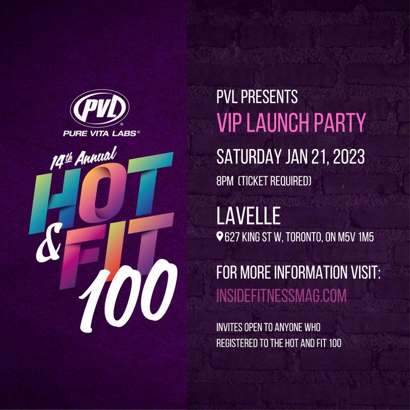 Details on the 14th Annual Hot & Fit 100 Party