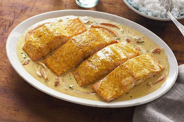 Coconut Curry Salmon and Vegetables - insidefitnessmag.com