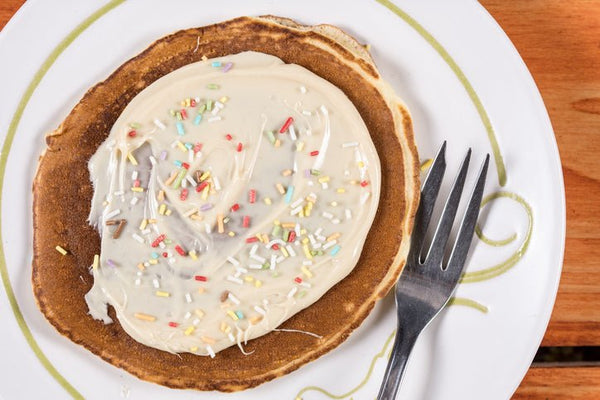 Confetti Birthday Cake Protein Pancakes - insidefitnessmag.com