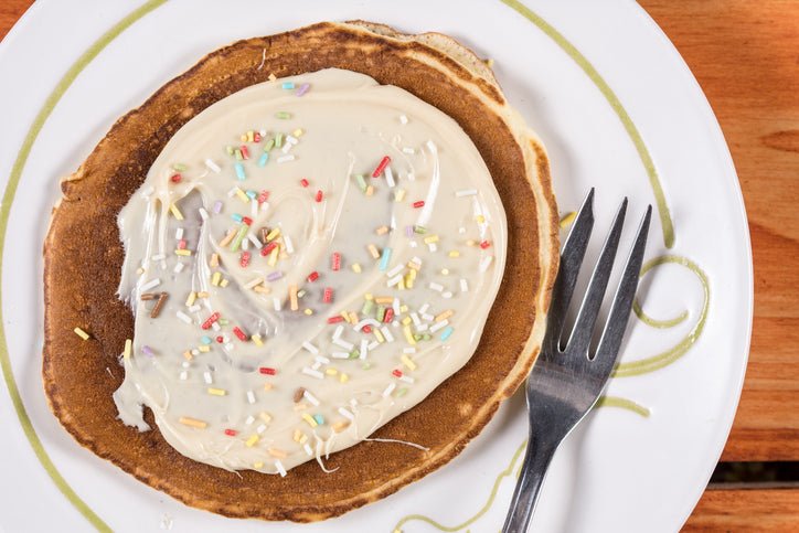 Confetti Birthday Cake Protein Pancakes - insidefitnessmag.com