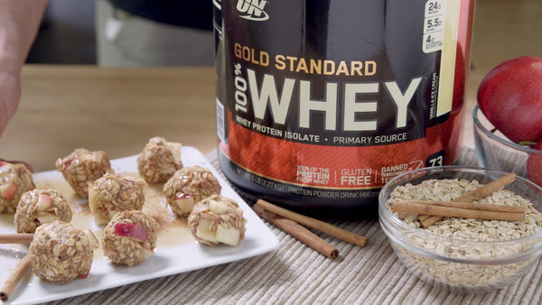 Gold Standard 100% Whey - Apple Pie Protein Balls Recipe - insidefitnessmag.com